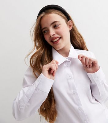 Girls white outlet shirts