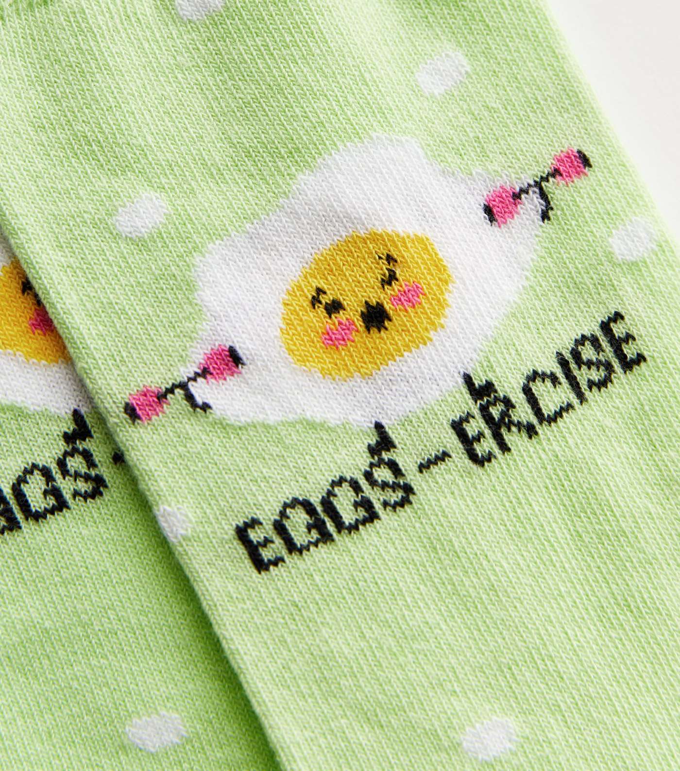 Light Green Eggsercise Socks Image 2