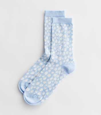 Blue Mark Making Socks