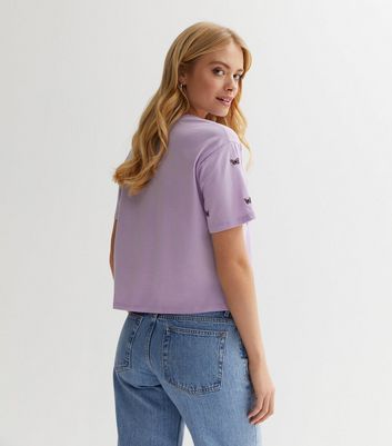 lilac butterfly top