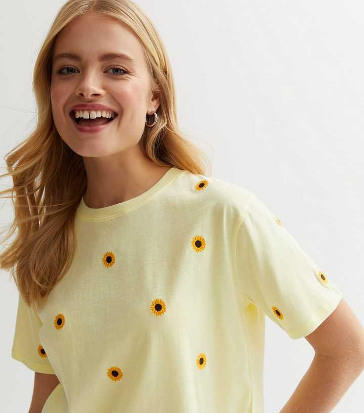 girls sunflower shirt