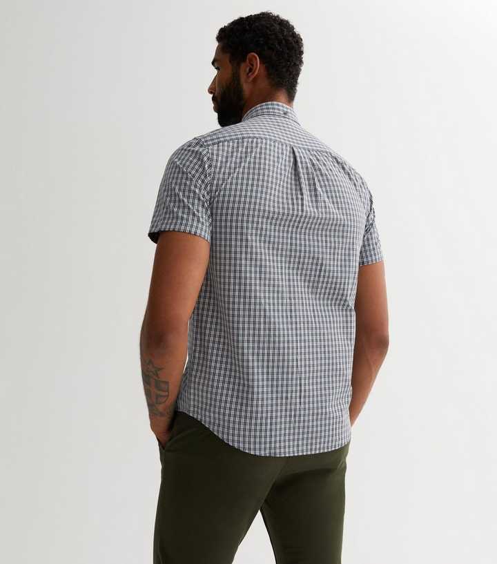 farah white short sleeve shirt