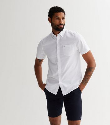 White shirt hot sale and shorts mens