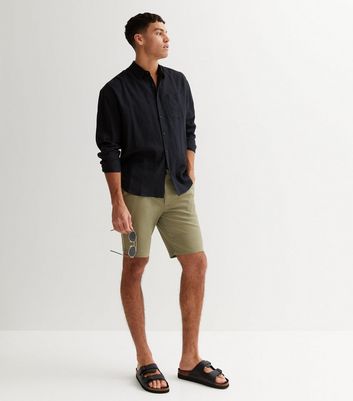 Farah Olive Shorts New Look