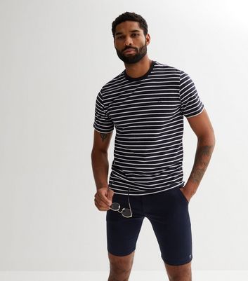 Men's Farah Navy Shorts New Look