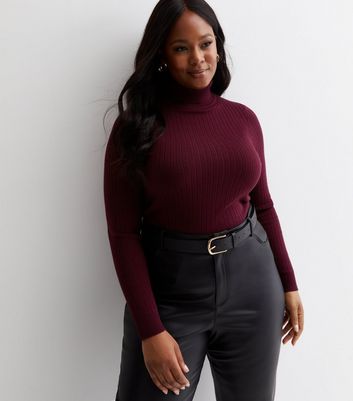 New look burgundy clearance jumper