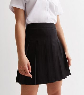 Black pleated school clearance skirt size 12