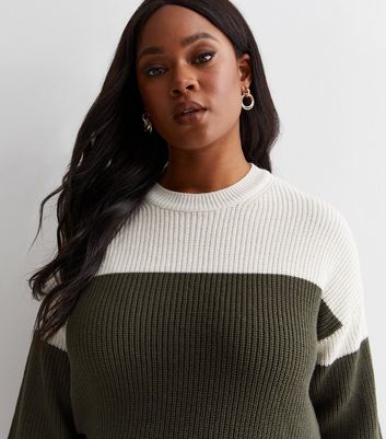 Colour block outlet knitwear