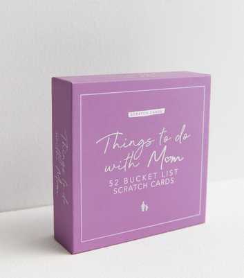 Purple Things to do with Mum Bucket List Scratch Cards