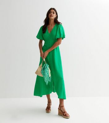 New look 2025 green midi dress