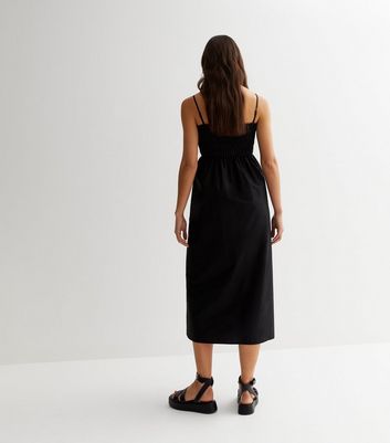 Cotton midi hot sale slip dress