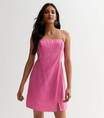 Bec and bridge outlet pink linen dress