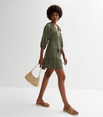 Layered sales smock dress