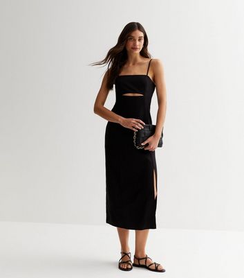 New look long outlet black dress