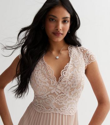 Blush midi outlet lace dress