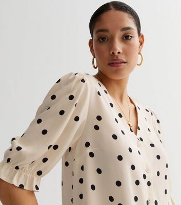 Polka dot top new hot sale look