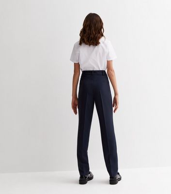 Ladies' Flat Front Trouser - Navy Blue