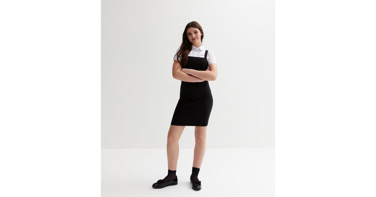 Girls Black Denim Pinafore The 1964 Denim Company Kids Denim