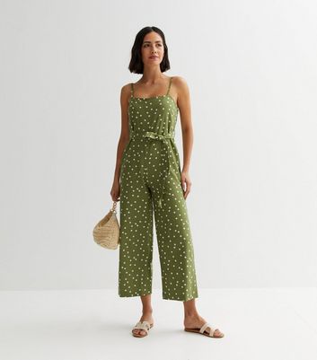 Green store strappy jumpsuit