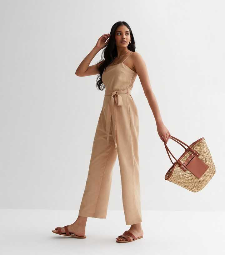 Cropped jumpsuit with straps - Women