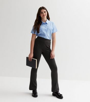 Girls Black Grow Proof Skinny School Trousers | New Look