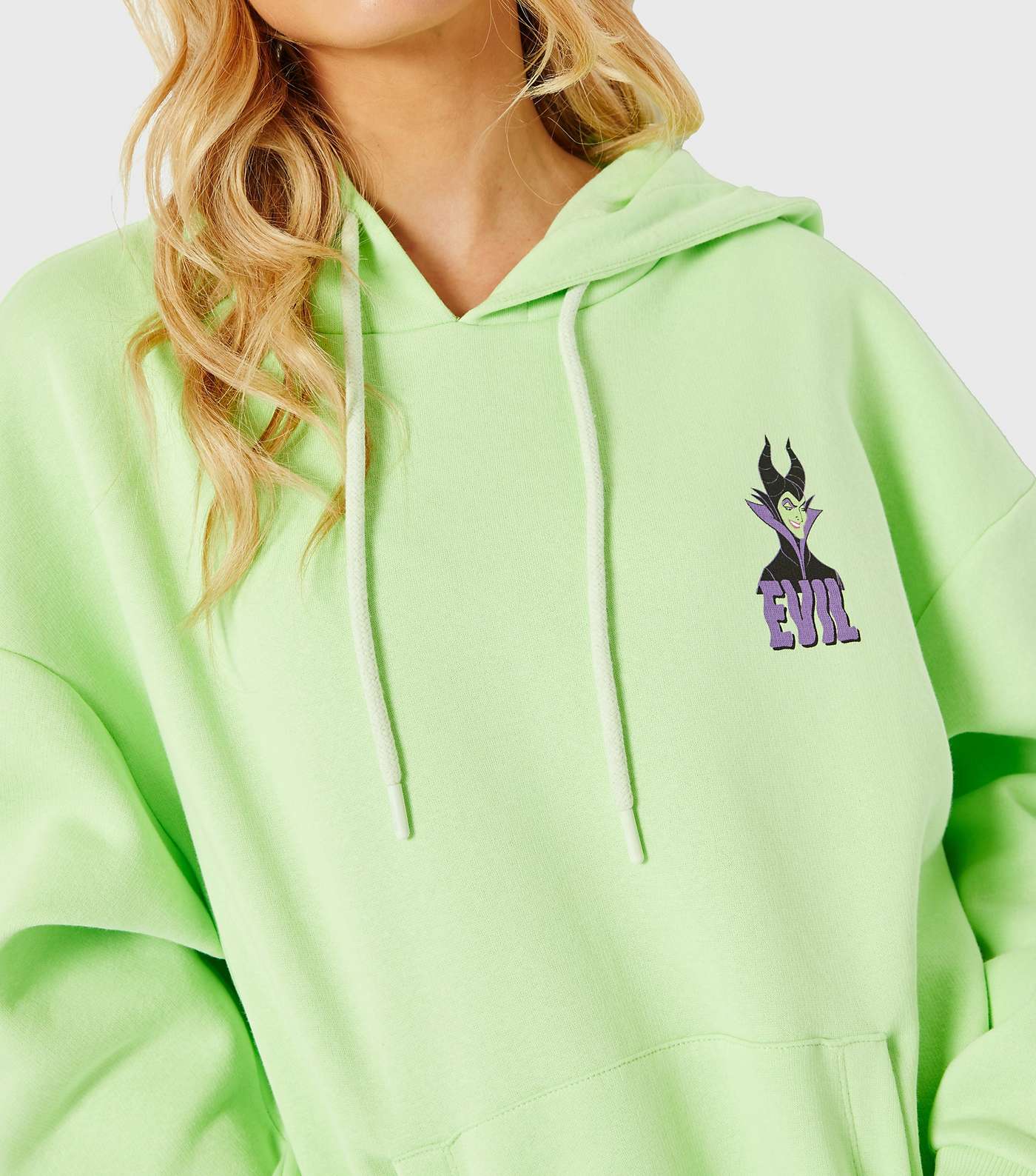 Skinnydip Green Disney Maleficent Front and Back Logo Hoodie Image 5
