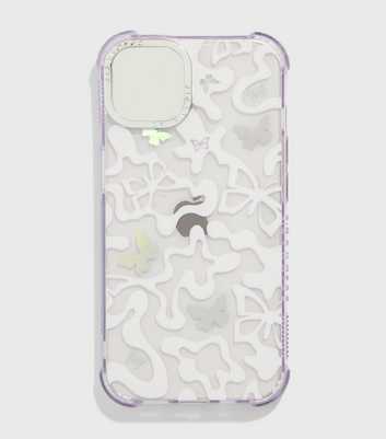 Skinnydip Lilac Butterfly Swirl iPhone Shock Case