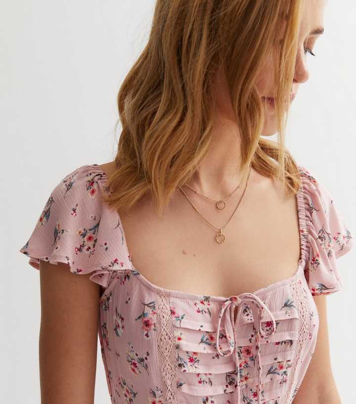 strapless open back dress Dress Floral Puff Sleeve – 2 BeLoved Boutique main image 1