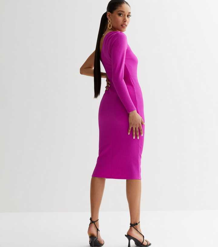 fuschia bodycon dress