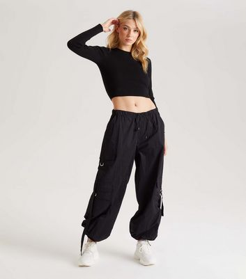 New look black cropped clearance jumper