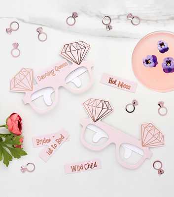 10 Pack Rose Gold Hen Party Glasses