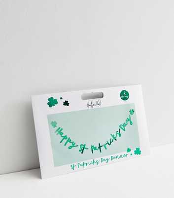Green St Patricks Day Logo Banner