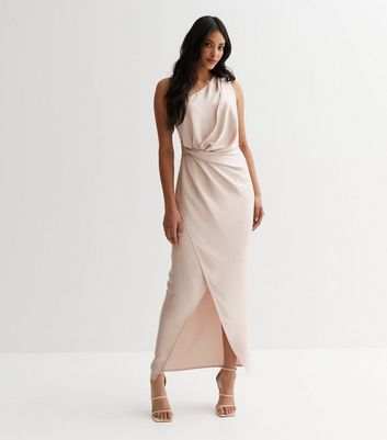 Pale pink hot sale silk dress