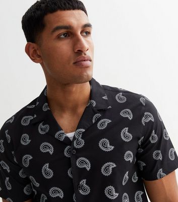 Mens short sleeve hot sale paisley shirt