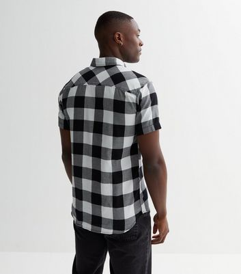 Jack & Jones White Gingham Short Sleeve Shirt | New Look