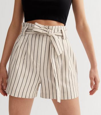 Self sales belted shorts