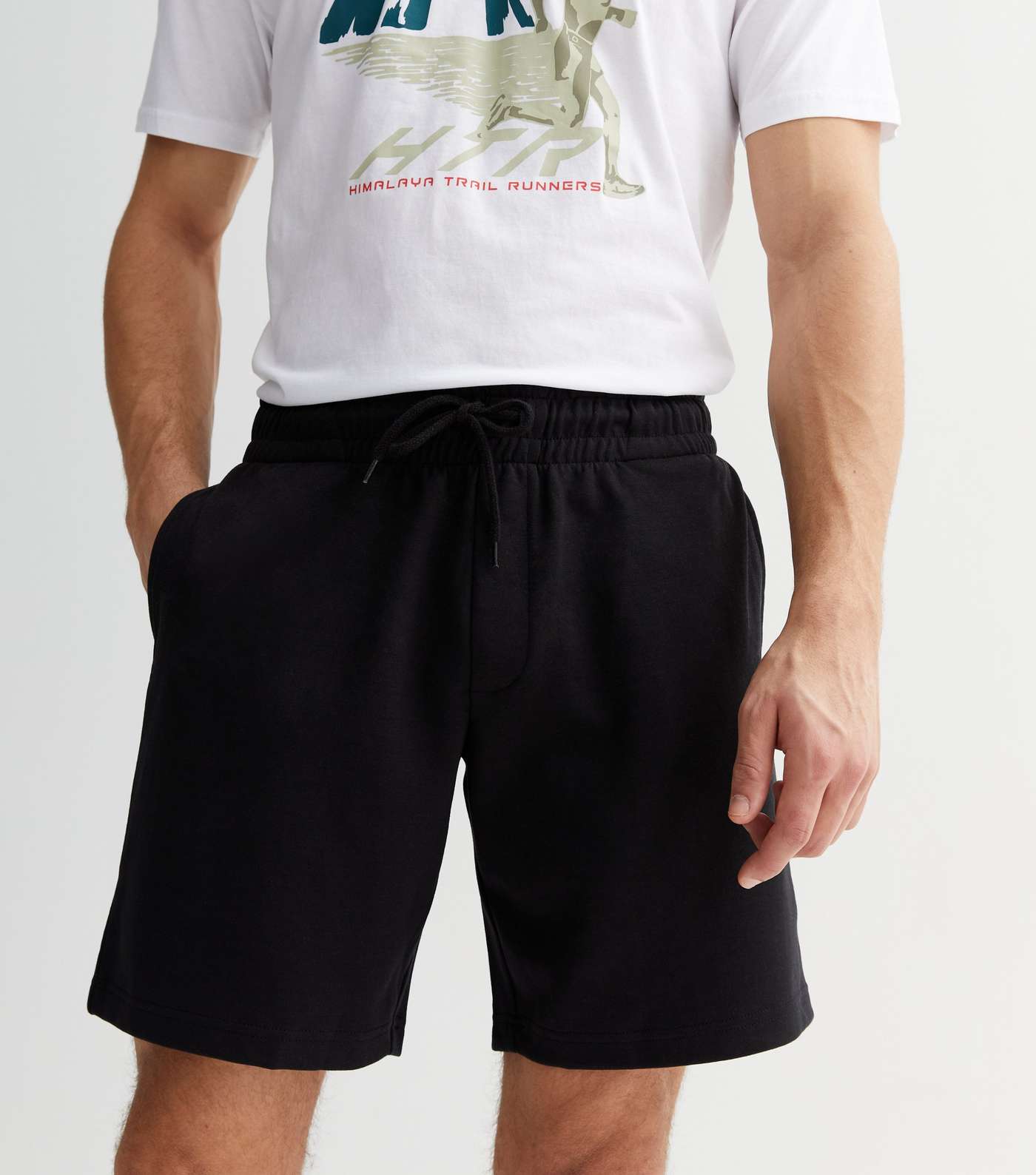Jack & Jones Black Jersey Shorts Image 3