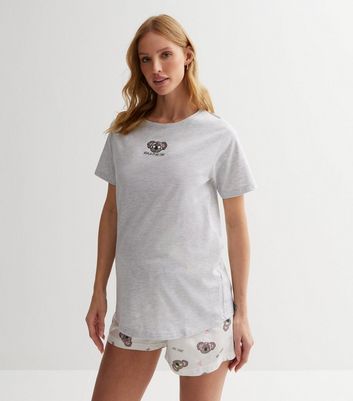 Maternity Short Pyjama Set with Koala Print New Look