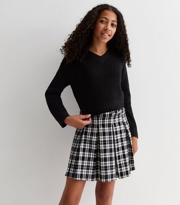 New look black top school jumper