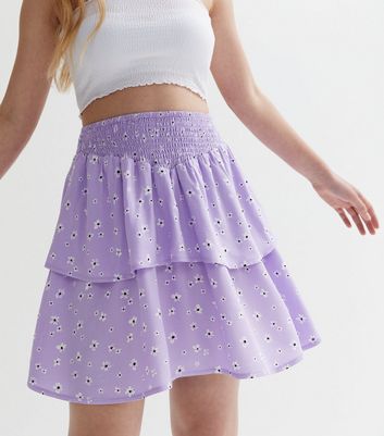 Ruffle skirt outlet lilac