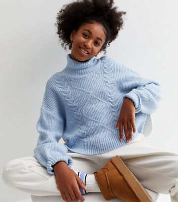 Light blue shop polo neck