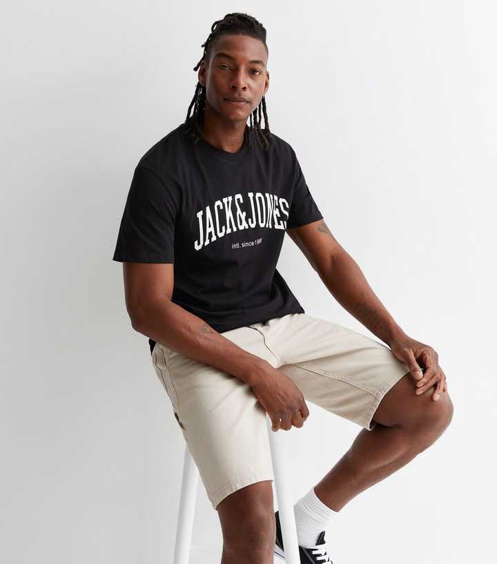 Jack & Jones White Crew Neck Logo T-Shirt