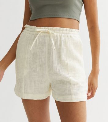 Womens off hot sale white shorts