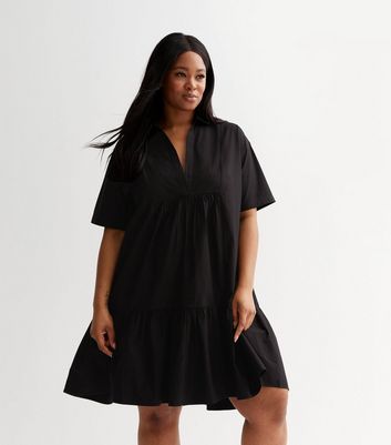 Black smock dress sales new look