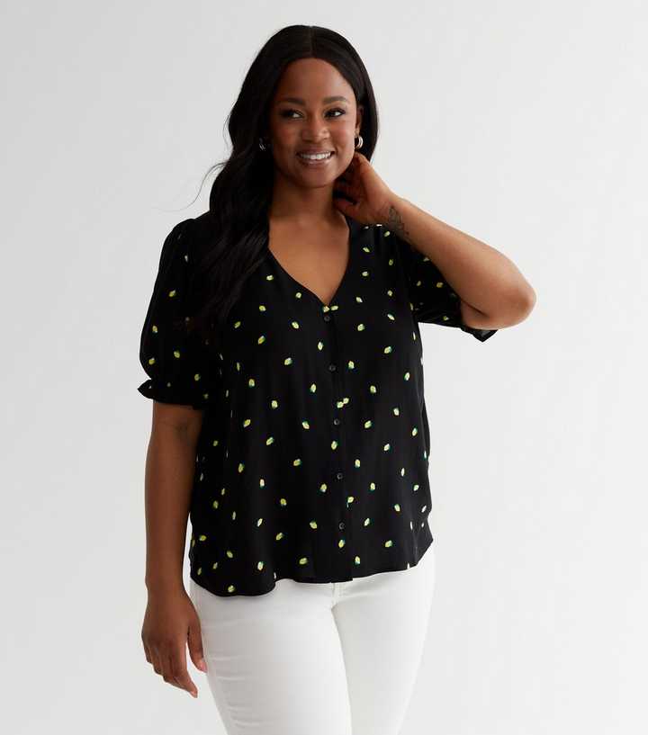 new look polka dot blouse