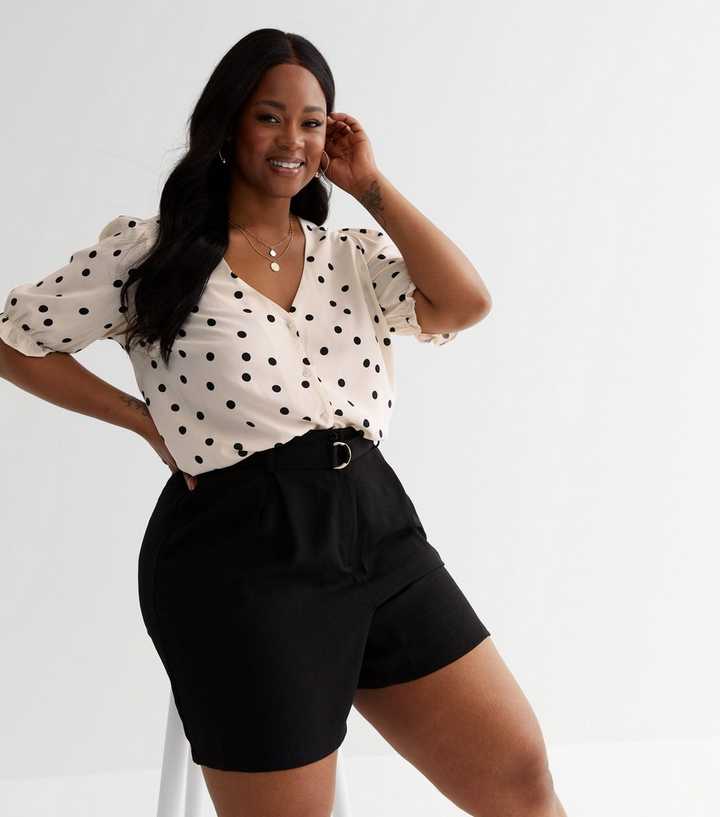 new look polka dot blouse