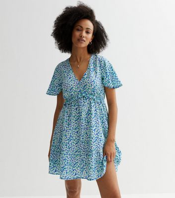 Frill wrap outlet tea dress