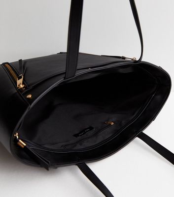 Black Leather-Look Midi Tote Bag New Look, £25.99