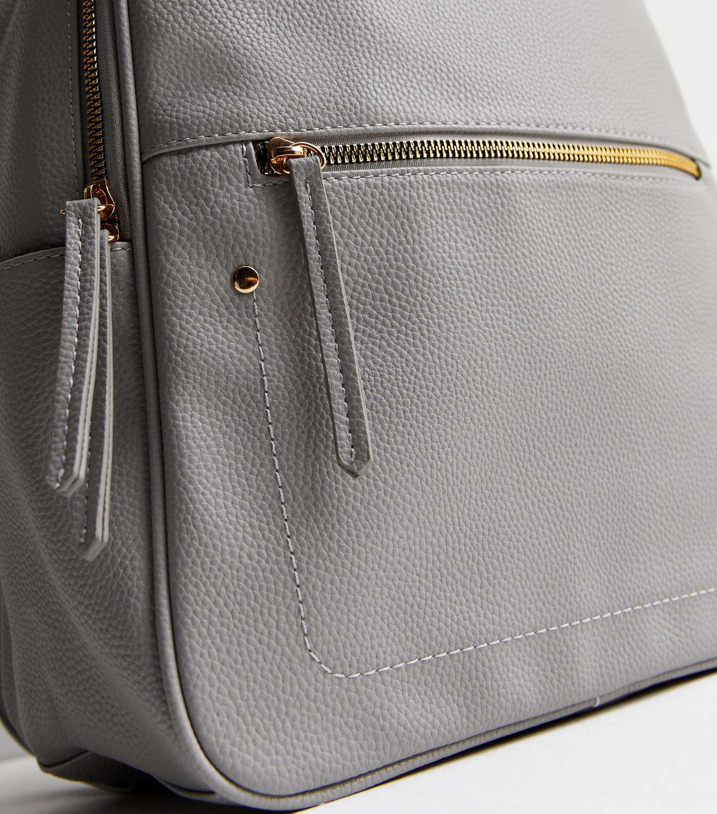 Grey Pocket Front Backpack Image 4