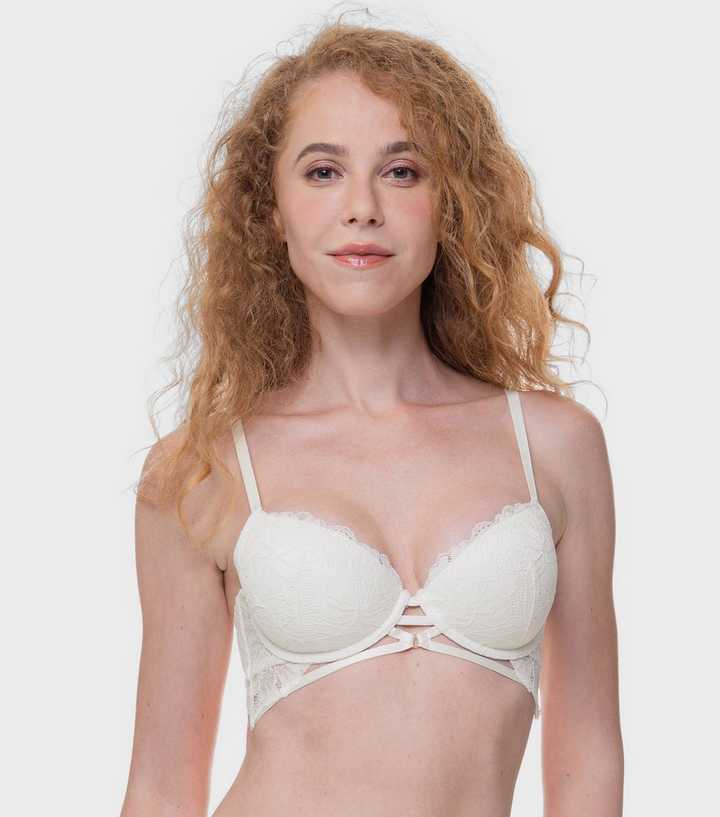 Dorina White Lace Strappy Underwired Bra
